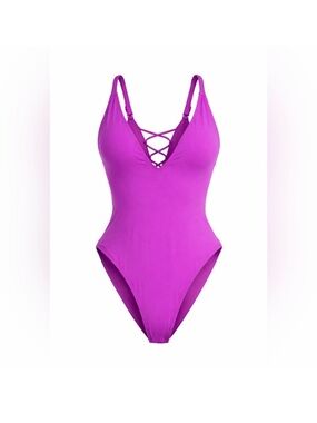 TAE Plungey Swimsuit Orchid Long